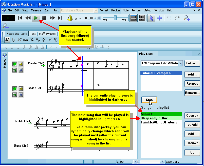 PlaylistWithFirstSongPlayingMusician