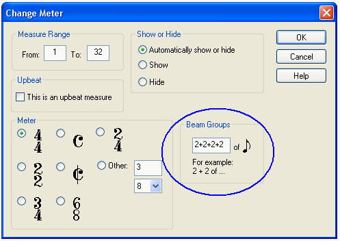 MeterDlgBeamGroups